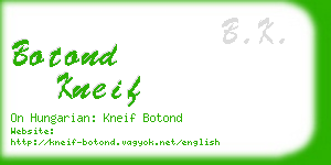 botond kneif business card